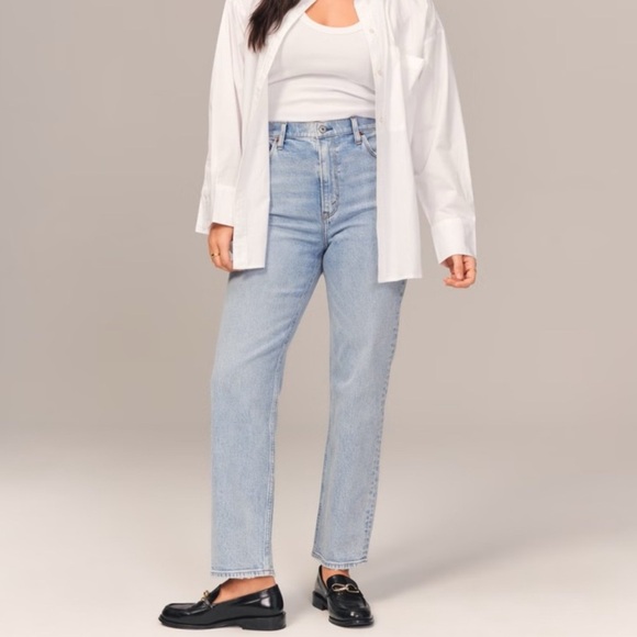 Abercrombie & Fitch Denim - Abercrombie & Fitch Ankle Straight Ultra High Rise Curve Love Jeans Size 25
